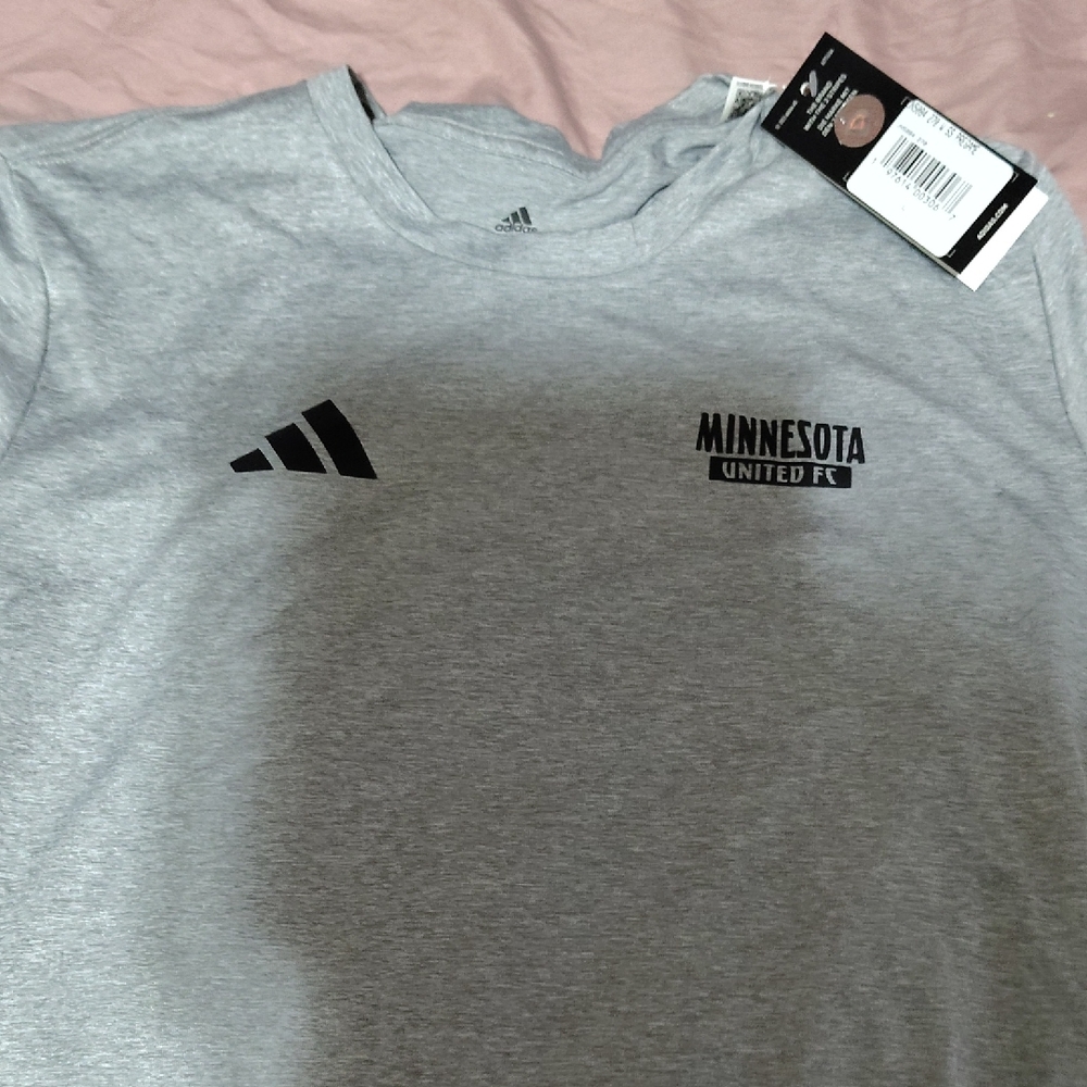 Adidas Gray Minnesota United FC Short Sleeve Tee